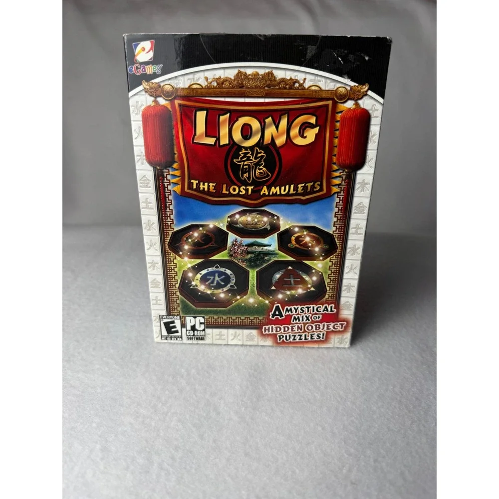 Liong The Lost Amulets PC‎ CD-ROM Game eGames Hidden Object Puzzle 2010